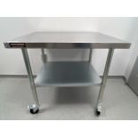 DURASTEEL MOBILE STAINLESS TABLE