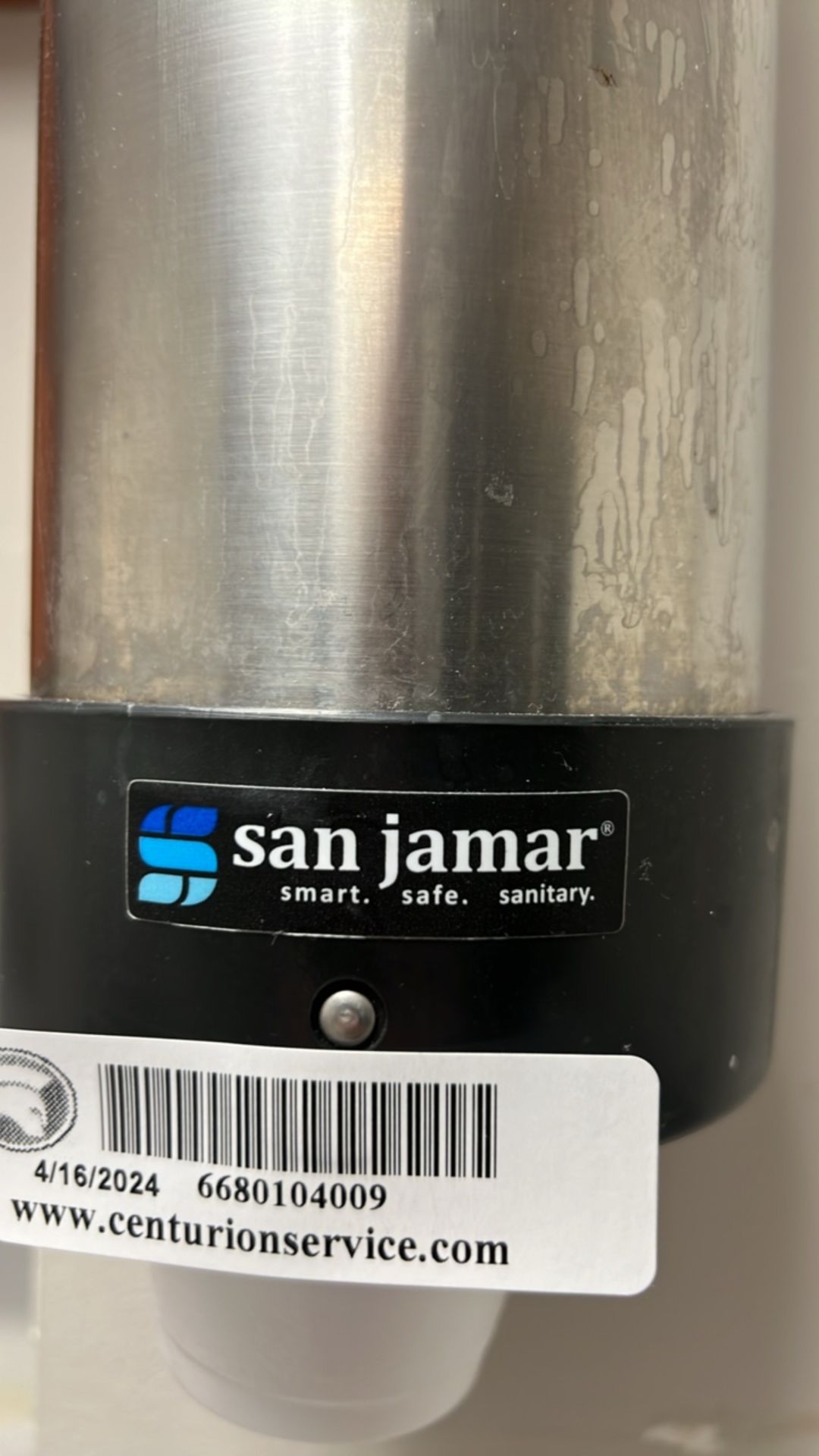 SAN JAMAR STAINLESS STEELWALL MOUNT CUP DISPENSER SYSTEM - Image 2 of 2