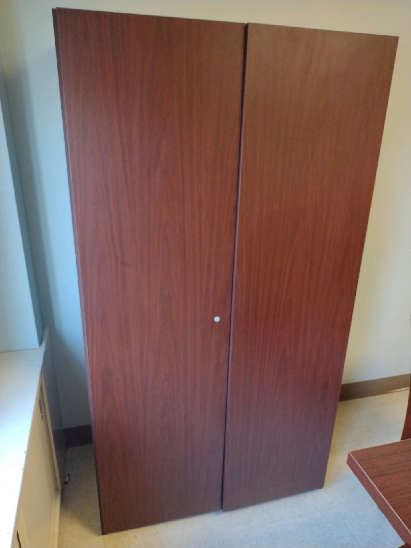 OFFICE TO INCLUDE: TABLE, CHAIRS, DESK, OFFICE TASK CHAIR, BULLETIN BOARD/ORGANIZER RACK, FILE - Image 2 of 5