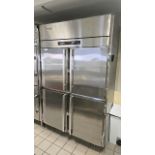 VICTORY ULTRASPEC MODEL NO. RS-2D-S1 TWO-SECTION, FOUR-DOOR REACH-IN REFRIGERATOR WITH V-TEMP