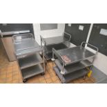 STAINLESS STEEL CARTS, QTY. (3)