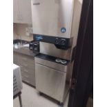 HOSHIZAKI ICE AND WATER DISPENSER WITH GE MICROWAVE, WHIRLPOOL REFIGERATOR/FREEZER, STAINLESS