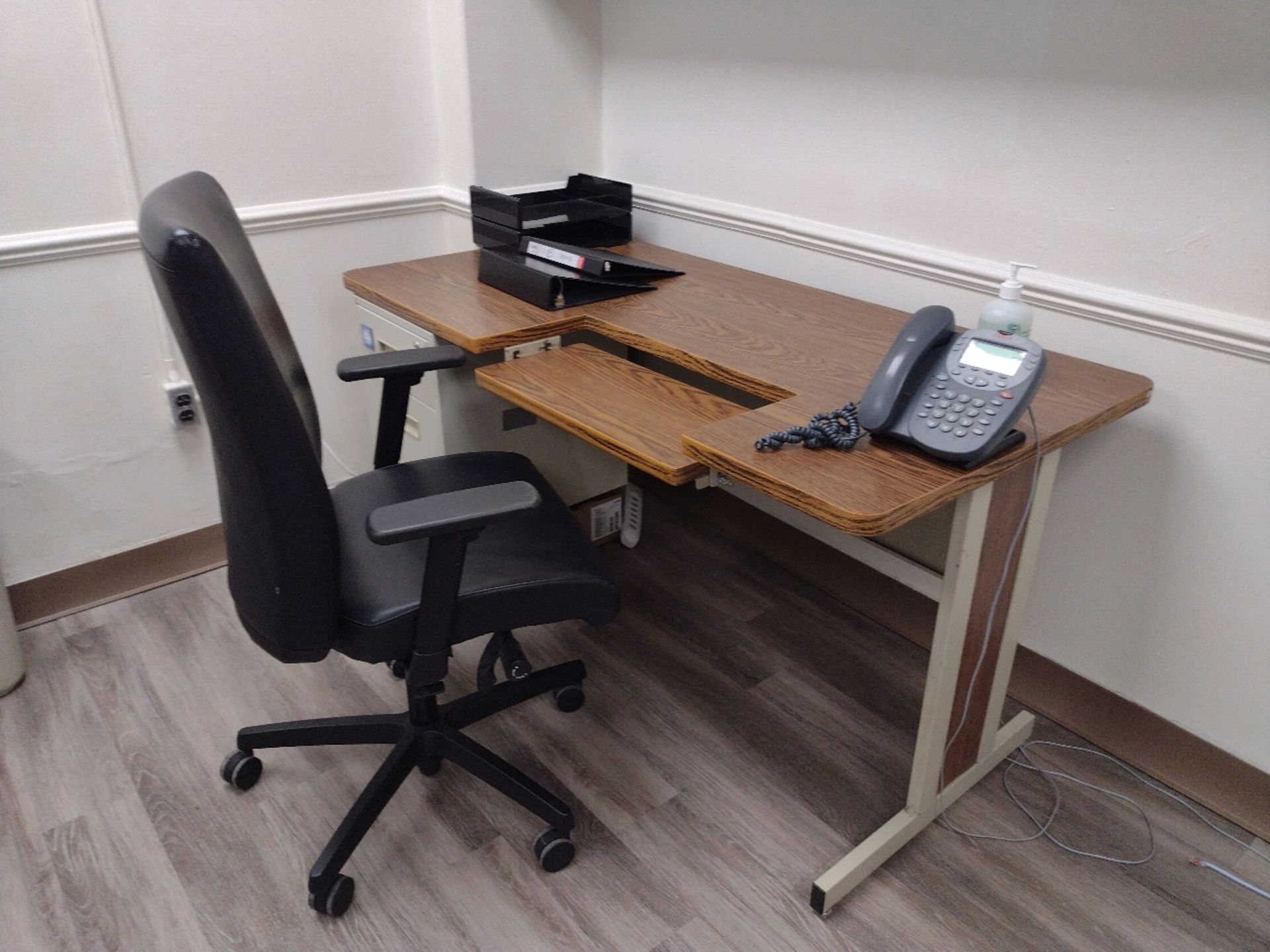 OFFICE TO INCLUDE: DESK, 2- CHAIRS, TELEPHONE AND HP LASERJET M603 PRINTER