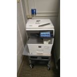 SHARP MX-B376W PRINTER ON CART