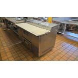 TRUE TPP-60D-2 60" PREP TABLE WITH REFRIGERATED BASE