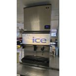 SERVEND ICE AND WATER DISPENSER WITH MANITOWOC MODEL# IW004A-261 ICE MAKER (DEINSTALL REQUIRED)