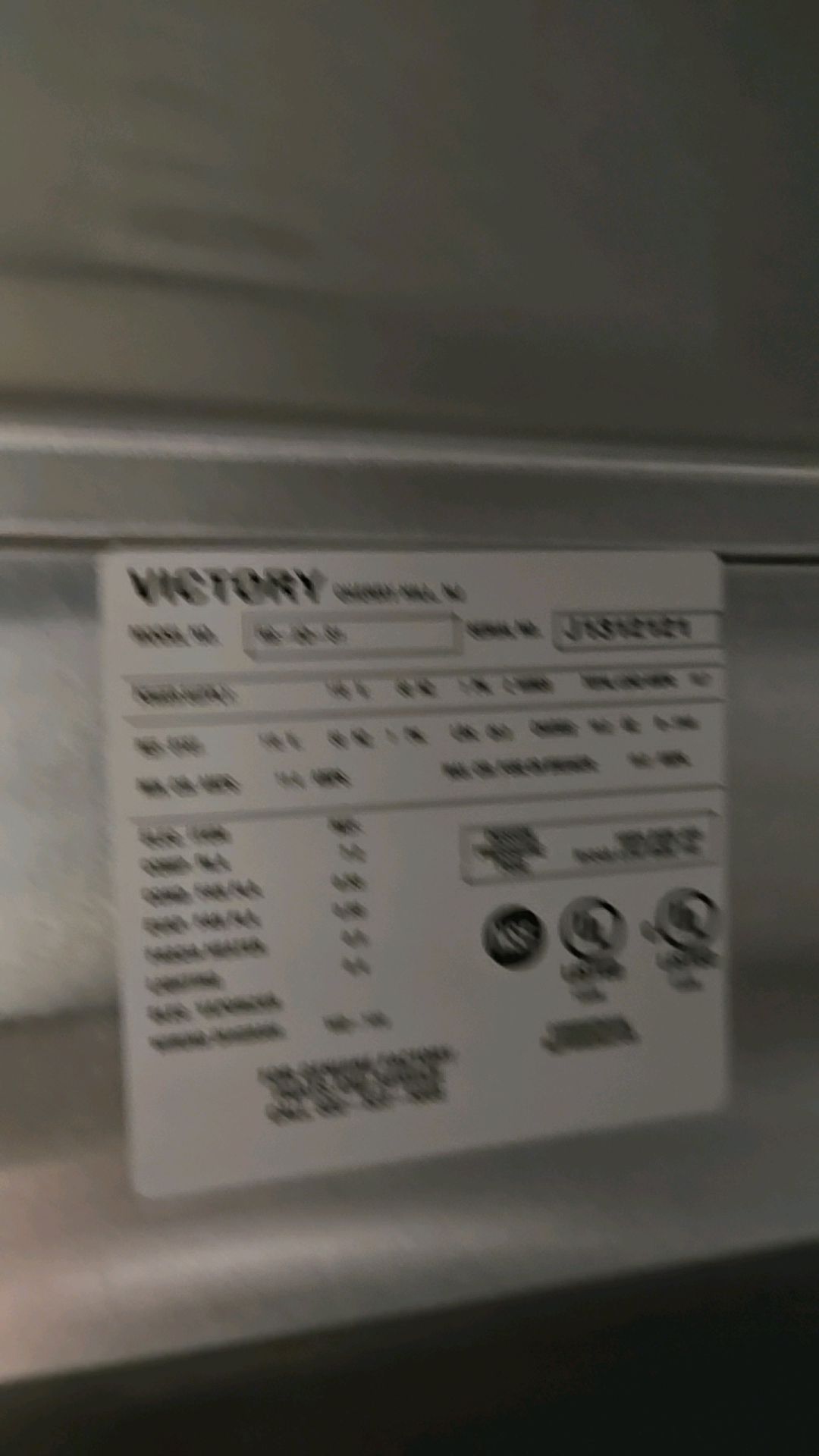 VICTORY ULTRASPEC MODEL NO. RS-2D-S1 TWO-SECTION, FOUR-DOOR REACH-IN REFRIGERATOR WITH V-TEMP - Image 3 of 4