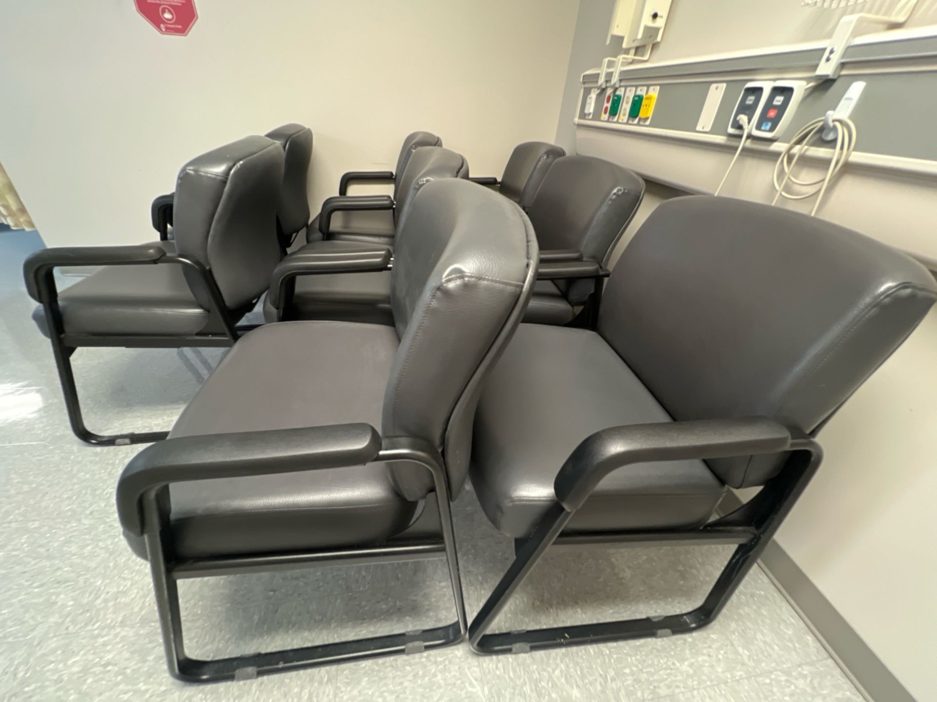 ARM CHAIRS, QTY. (8) (GREY) - Image 2 of 2