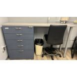 CONTENT TO INCLUDE: WORK STATION, CABINETS, QTY (4)