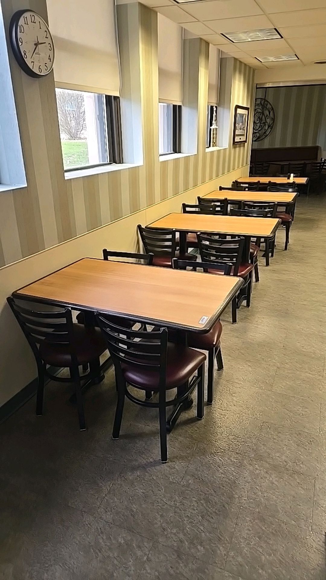 DINING TABLES, QTY (4) WITH CHAIRS, QTY (16)