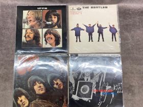 4 Beatles Albums - Let it Be PCS 7096, Help! PCS 3071, Rubber Soul PMC 1267, A conversation with