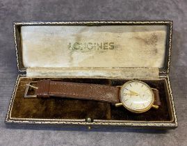 An 18ct Gold gentleman’s Longines watch ( not working )