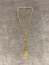 A 24 gram 9 carat gold necklace 46 cm long