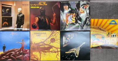 A collection of albums by Rush, Samson, Wishbone Ash, Tubeway Army, all in very good condition Click