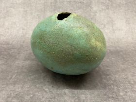 Alan Woolwork egg vase
