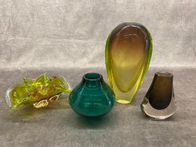 A group of mid century glass