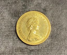 A Queen Elizabeth11 full sovereign dated 1980