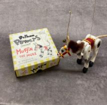 A vintage Pelham Muffin the Mule puppet