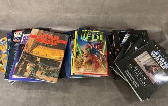 A collection of 23 Star Wars books