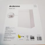 28 X BRAND NEW IN BOX ARDENNO TOILET UNIT IN GLOSS WHITE DIMENSION H 81 X W 55 X D 32 CM ON A FULL