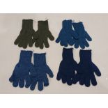 1000+ PAIRS OF GLOVES IN GREEN, LIGHT BLUE AND DARK BLUE SIZE S/M (NOTE'S GLOVES ARE NOT PAIRED UP