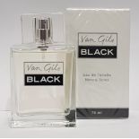 24 X BRAND NEW VAN GILS 75ML EDT BLACK - ORIG RRP £26 TOTAL £624