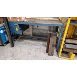 METAL WORK BENCH (NOTE: ASSETS LOCATED IN NEWCASTLE-UNDER-LYME, STAFFORDSHIRE & WILL REQUIRED