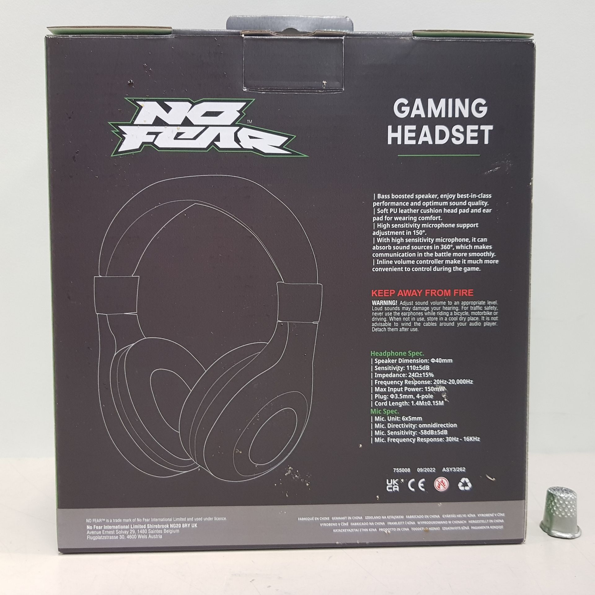32 X BRAND NEW NO FEAR GAMING HEAD SETS BASS BOOSTED SPEAKERS FOR XBOX1, PC, PS4, PS5 - Image 2 of 4