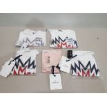 5 X BRAND NEW MIXED MONCLER CLOTHING LOT TO INCLUDE 2X MONCLER T-SHIRTS SIZE 12-18 MONTHS - £115
