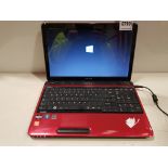 1 X TOSHIBA L750 LAPTOP - AMD E-450 1.6 GHZ - WINDOWS 10 - WITH CHARGER ( FULLY WIPED - O/S