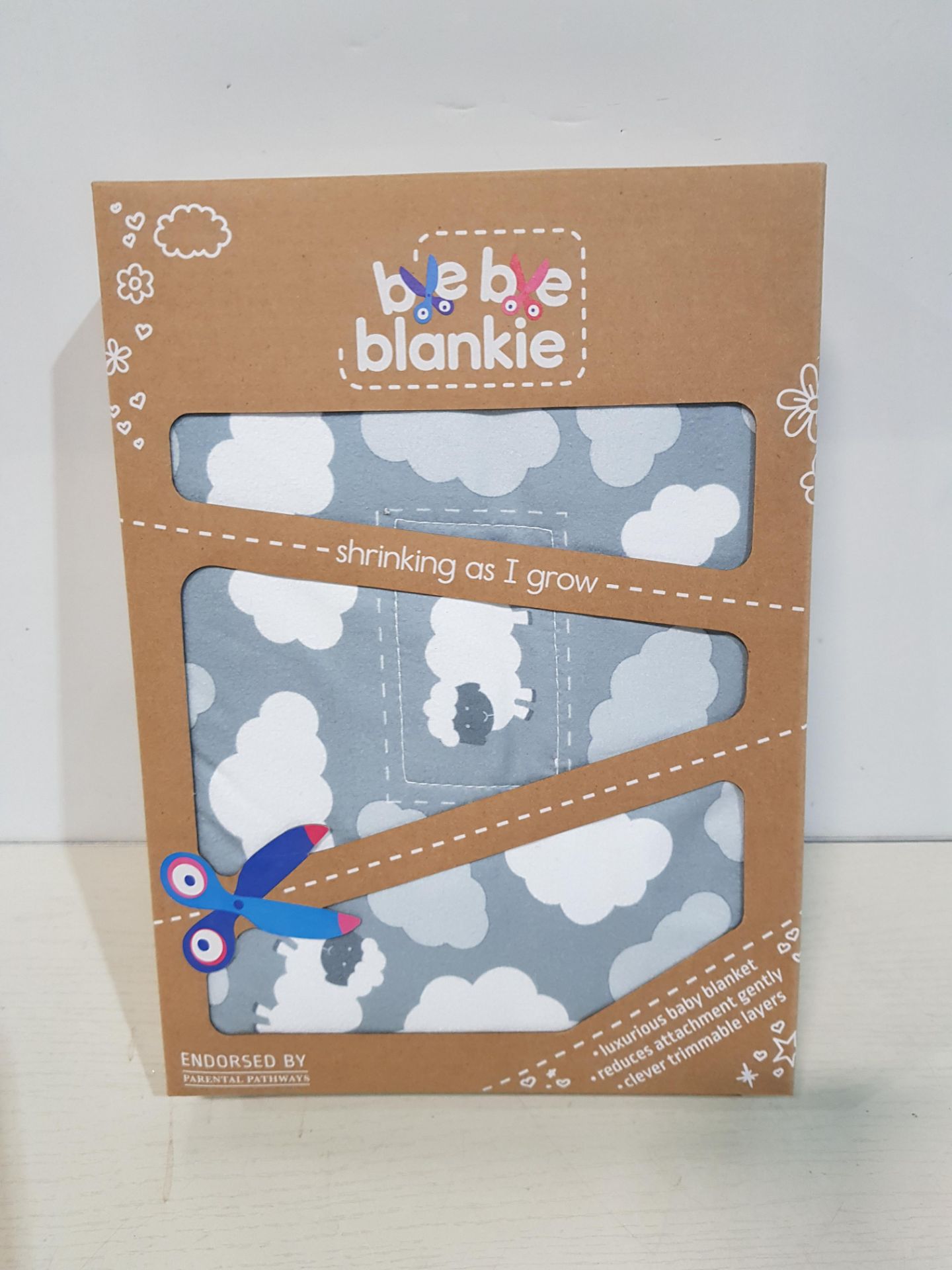 101 X BRAND NEW BYE BYE BLANKIE BABY BLANKETS IN GREY