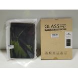 60 X BRAND NEW MIXED LOT CONTAINING VARIOUS UNIVERSAL TABLET CASES / TEMPERED GLASS AND SCREEN