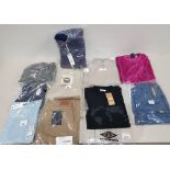 10 X BRAND NEW MIXED CLOTHING LOT TO INCLUDE 1X GRAN SASSO 1/4 ZIP KNIT JUMPER SIZE 50 - £120 - 1X