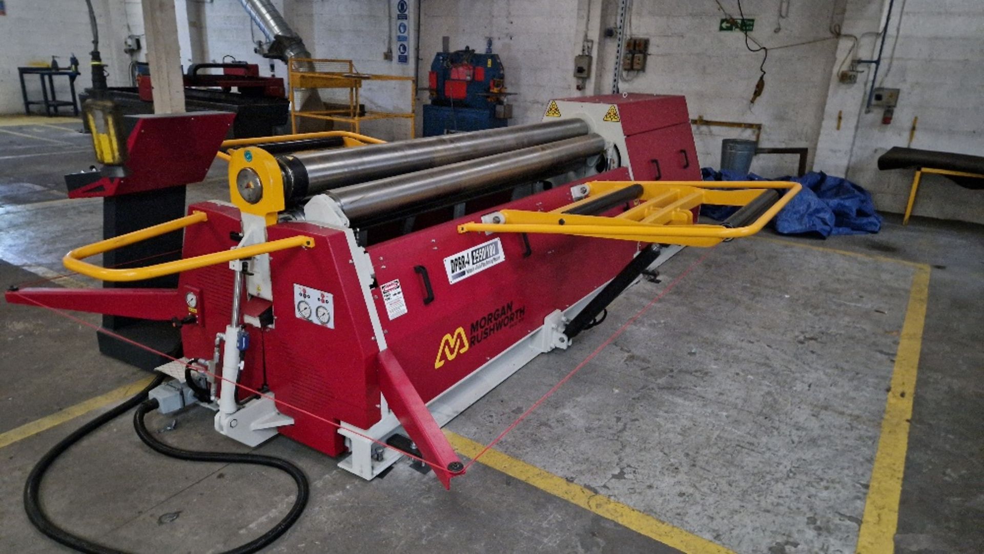 MORGAN RUSHWORTH DPBR-4 2550/180 HYRAULIC 4 ROLLS PLATE BENDING MACHINE SERIAL - S232317 D.O.M. - - Image 2 of 6