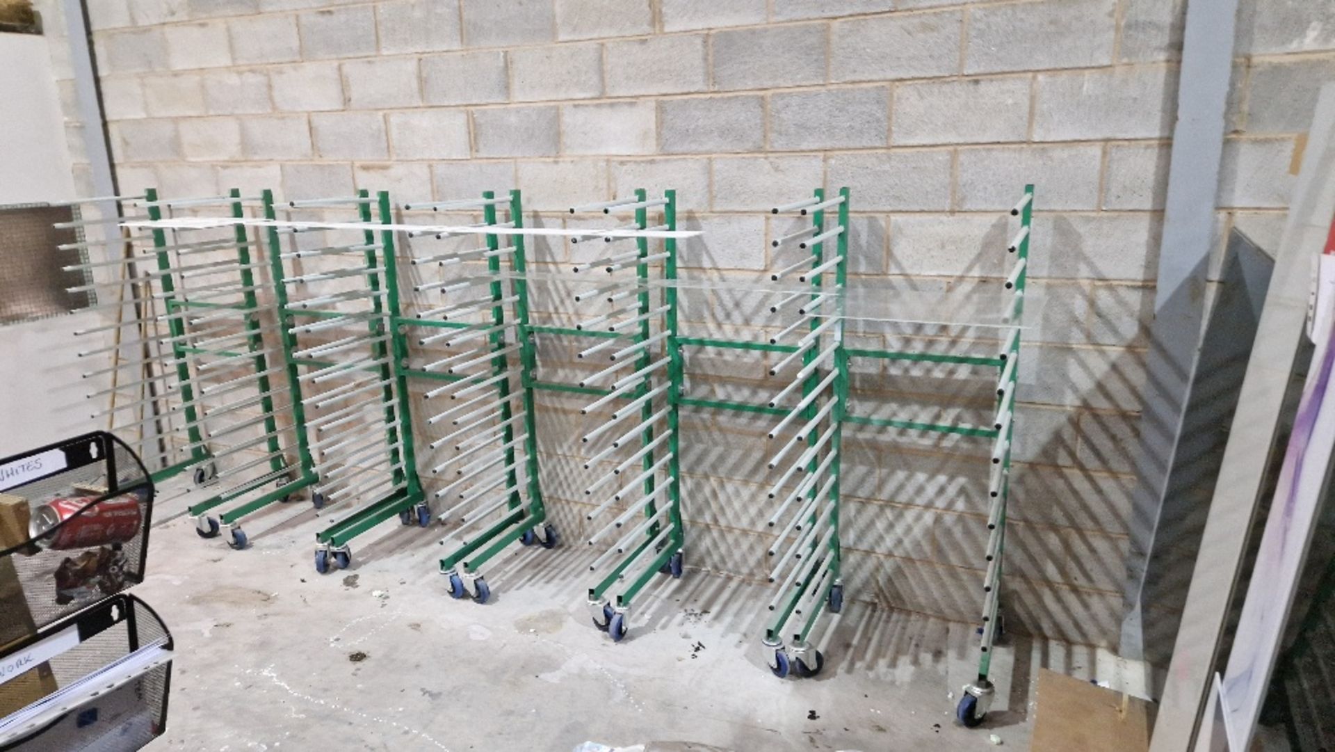 6 X 14 SHELF MOBILE DRYING RACKS (ASSETS LOCATED IN LIVERPOOL. VIEWING STRICLY BY APPT ON 22ND FEB