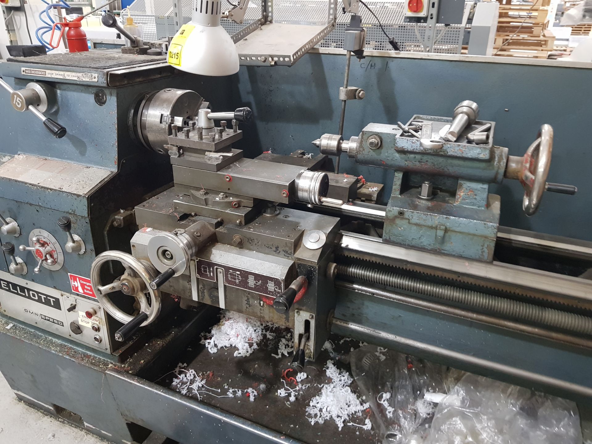 ELLIOT MS 30/2500 OMNISPEED LATHE (ASSETS LOCATED IN DENTON, MANCHESTER. VIEWING STRICTLY BY APPT - Image 3 of 5