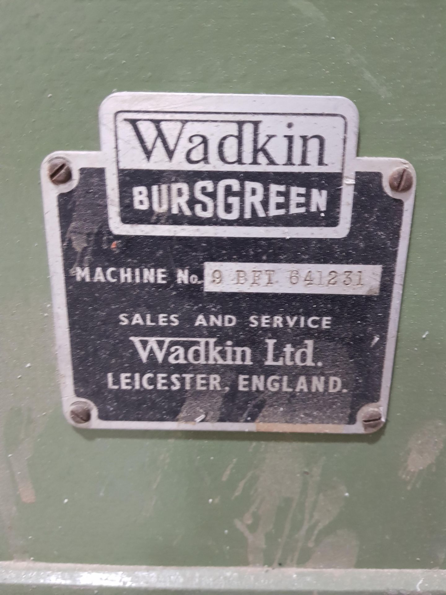 WADKIN BURSGREEN SURFACE PLANER THICKNESSER (ASSETS LOCATED IN DENTON, MANCHESTER. VIEWING - Bild 3 aus 3