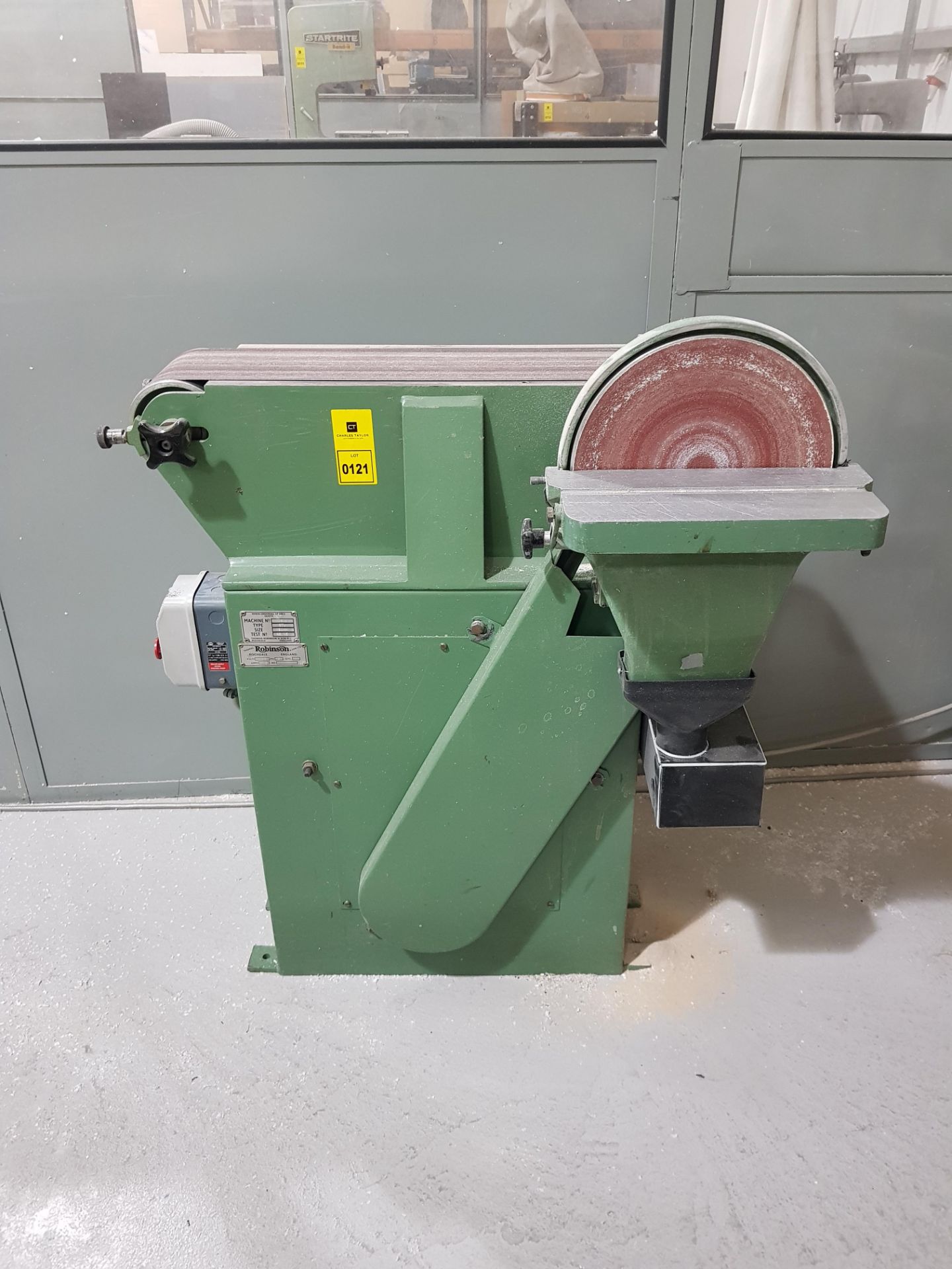 WHITEHEAD ROBINSON STJ WO18 150MM FLATBED BELT AND DISC SANDER (ASSETS LOCATED IN DENTON,