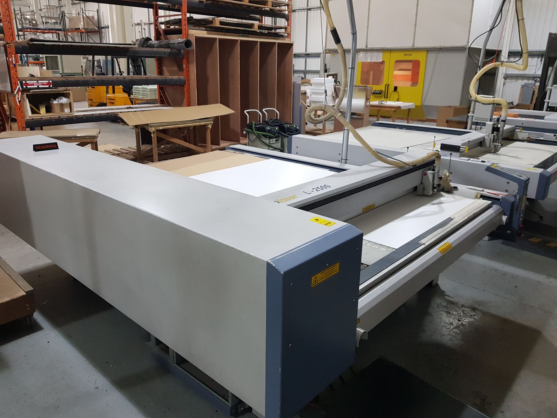 ZUND L 2500 GEN 2 FLATBED CNC ROUTER (L25267) 450W ROUTER HEAD (2003) & EUROLASER 2500 WITH ZUNO - Bild 3 aus 6