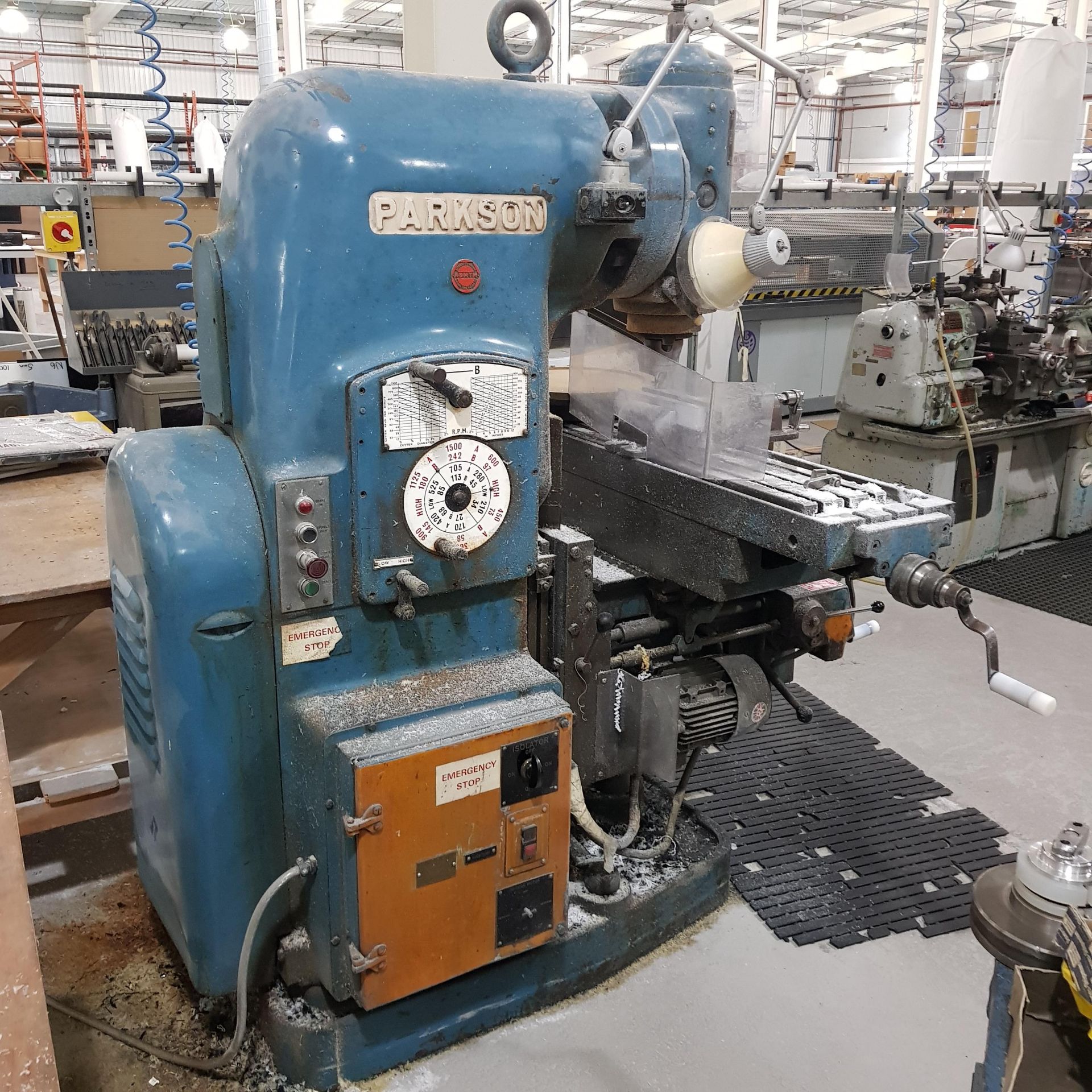 PARKSON HEAVY DUTY MILLING MACHINE (ASSETS LOCATED IN DENTON, MANCHESTER. VIEWING STRICTLY BY APPT - Image 3 of 7