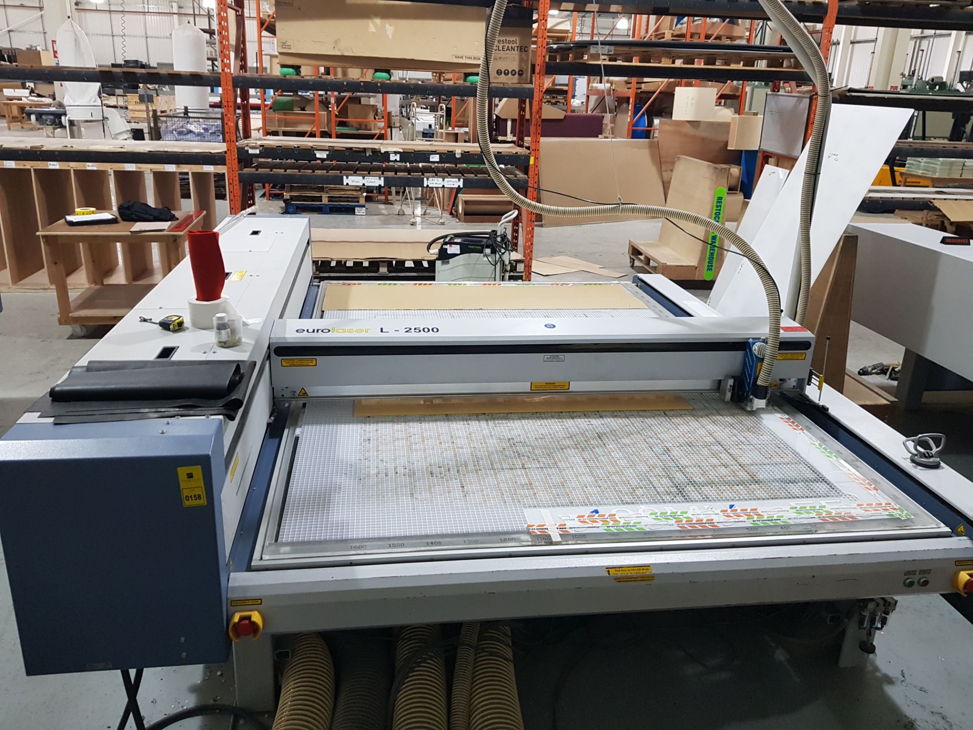 EURO LASER L 2500 LASER CUTTER 400W WITH PC 69 02 KE S POWER SUPPLY (2003) (ASSETS LOCATED IN - Bild 2 aus 8