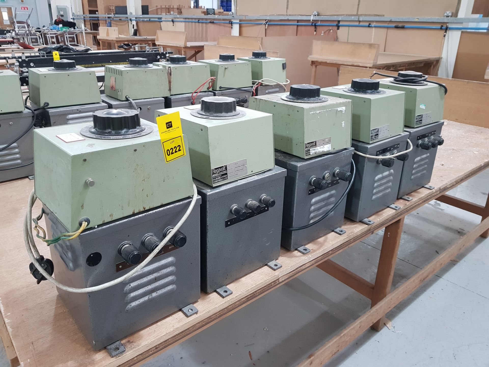 5 X REGAVOLT 715E VARIABLE TRANSFORMERS - 240 VOLTS (ASSETS LOCATED IN DENTON, MANCHESTER. VIEWING