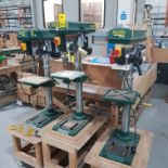 3 X RECORD POWER DP 58P PEDESTAL DRILL WITH 50 COLUMN AND 5/8 INCH CHUCK (ASSETS LOCATED IN