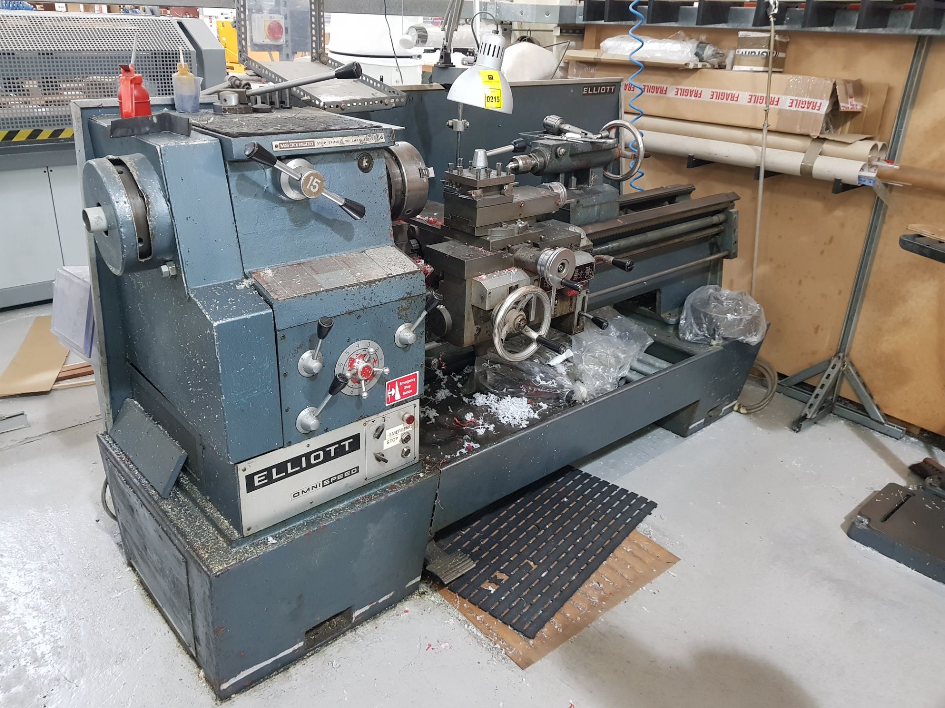 ELLIOT MS 30/2500 OMNISPEED LATHE (ASSETS LOCATED IN DENTON, MANCHESTER. VIEWING STRICTLY BY APPT