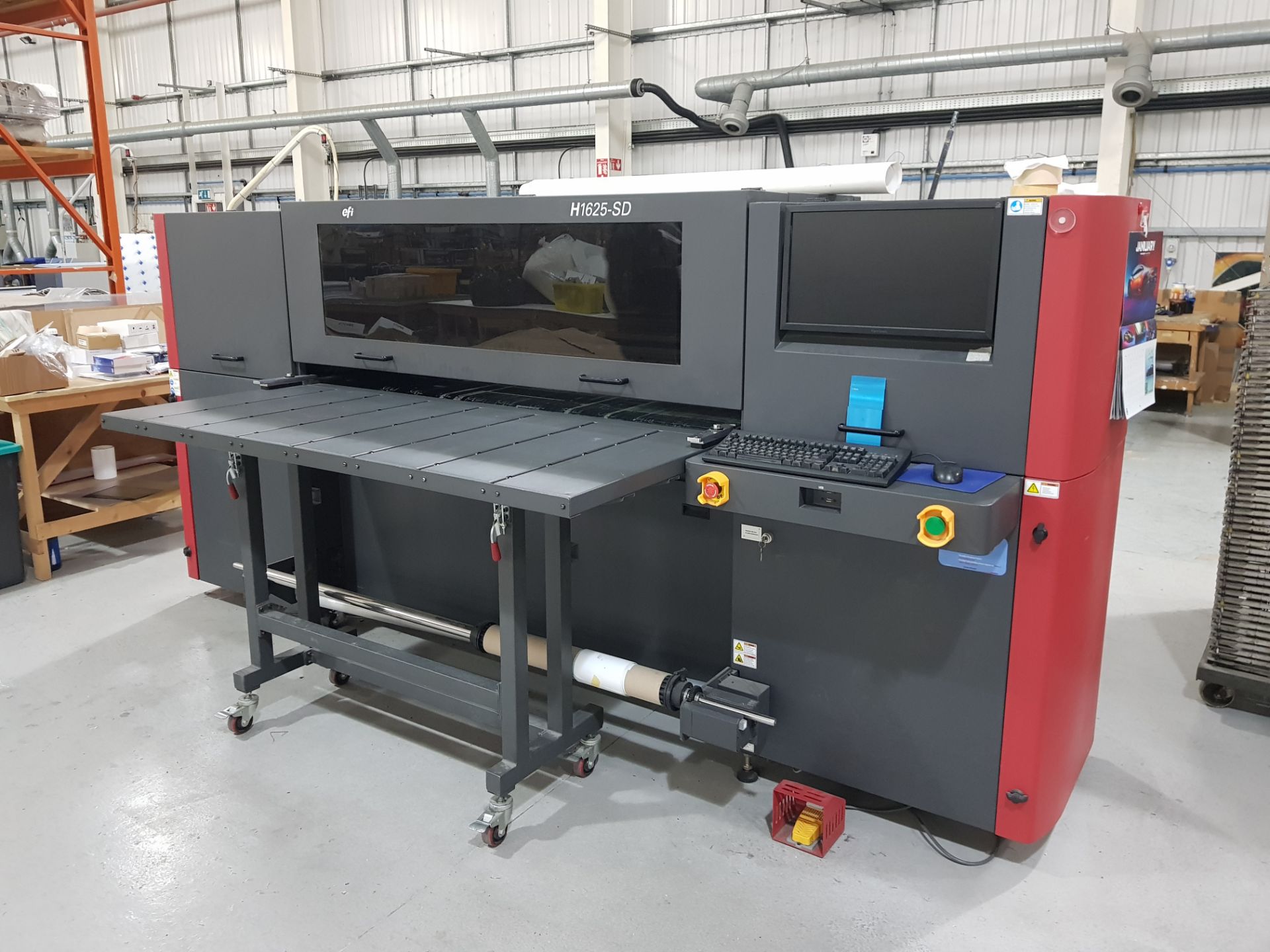 EFI H1625 - SD 1.6M HYBRID INDUSTRIAL PRINTER FOR THERMOFORMING (H1625 - 0007) (2015) (ASSETS