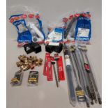 30 X BRAND NEW TOOL AND PLUMBING LOT CONTAINING 28 MM DIAMOND CORE DRILL BIT / MILWAUKEE SDS +