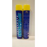54 X BRAND NEW SPEEDLINE PERMANENT LINE MARKING SPRAY PAINT - ALL IN BRIGHT YELLOW -750 ML CANS IN
