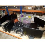 15 PIECE MIXED IT LOT CONTAINING 7 X VARIOUS MONIOTRS CONTAINING ACER / XENTA / PHILIPS / HP / AOC