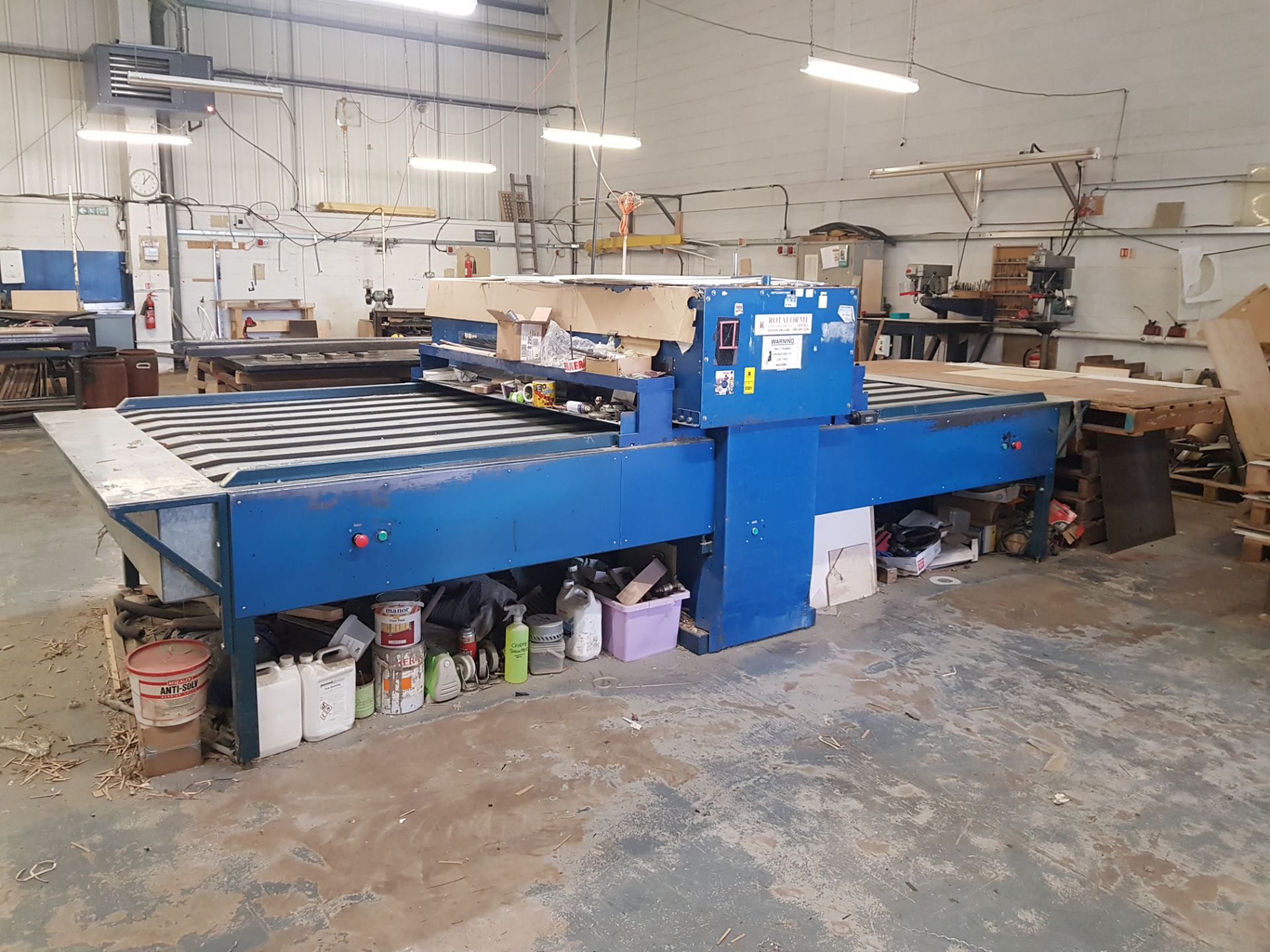 CUSTOM BUILT 70 ROTA FORM ROLLER PRESS WITH GEAR DRIVEN TOP ROLLER AND AUTO STOP FEATURE (ASSETS