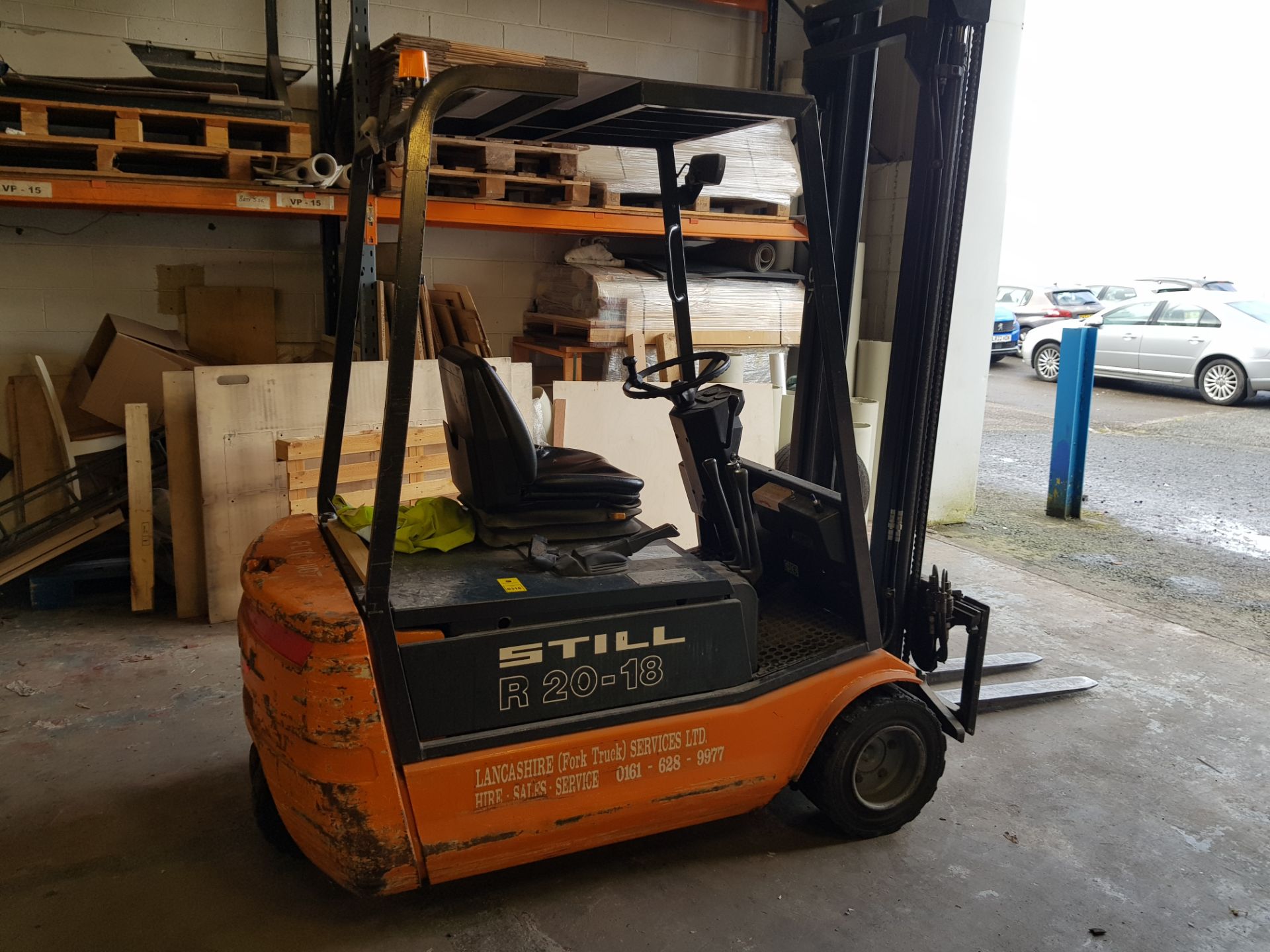 STILL R20-18 ELECTRIC FORKLIFT TRUCK WITH CHARGER DOUBLE MAST SERIAL - 2004 5794 S-SHIFT 1679KG - Image 5 of 7